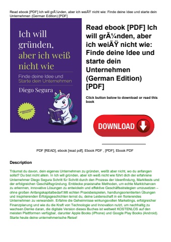 read ebook [pdf] ich will grãƒâ¼nden  aber ich weiãƒâÿ nicht wie finde deine idee und starte dein un