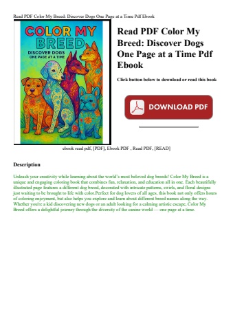 read pdf color my breed discover dogs one page at a time pdf ebook