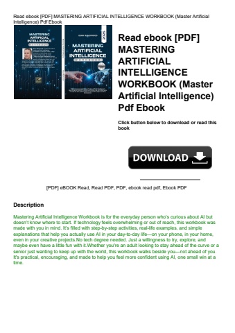 read ebook [pdf] mastering artificial intelligence workbook (master artificial intelligence) pdf ebo