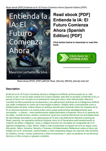 read ebook [pdf] entienda la ia el futuro comienza ahora (spanish edition) [pdf]