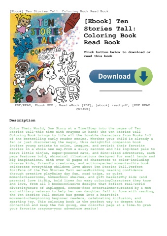 [ebook] ten stories tall coloring book read book