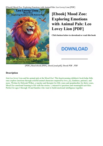 [ebook] mood zoo exploring emotions with animal pals leo lovey lion [pdf]