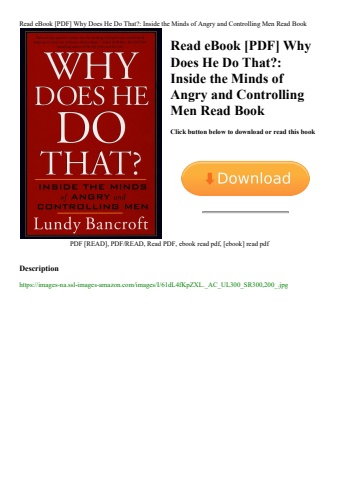 read ebook [pdf] why does he do that inside the minds of angry and controlling men read book