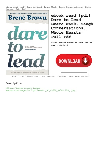 ebook read [pdf] dare to lead brave work