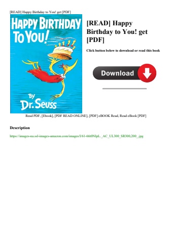 [read] happy birthday to you! get [pdf]