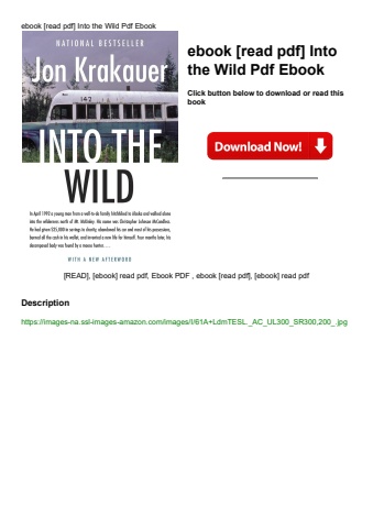 ebook [read pdf] into the wild pdf ebook