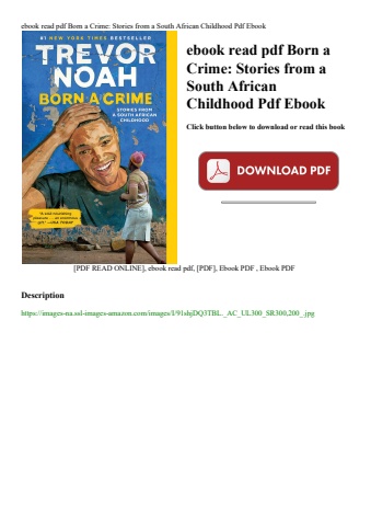 ebook read pdf born a crime stories from a south african childhood pdf ebook