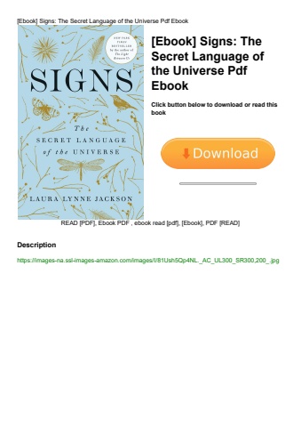[ebook] signs the secret language of the universe pdf ebook