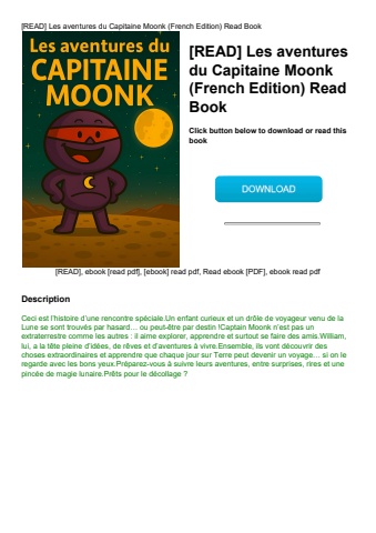 [read] les aventures du capitaine moonk (french edition) read book