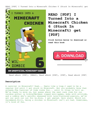 read [pdf] i turned into a minecraft chicken 6 (stuck in minecraft) get [pdf]