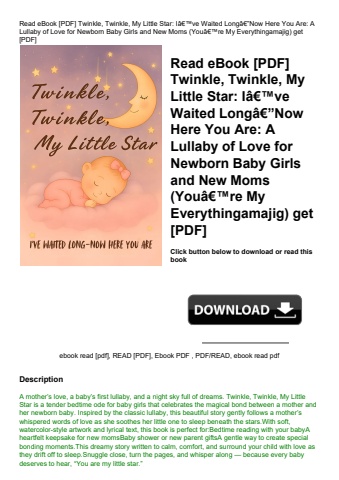 read ebook [pdf] twinkle  twinkle  my little star iã¢â€â™ve waited longã¢â€â”now here you are a lull