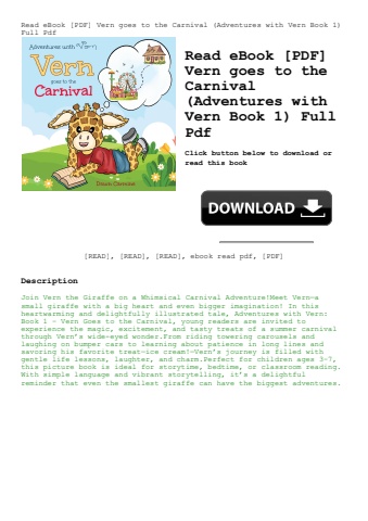 read ebook [pdf] vern goes to the carnival (adventures with vern book 1) full pdf