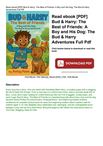 read ebook [pdf] bud & harry the best of friends a boy and his dog the bud & harry adventures full p