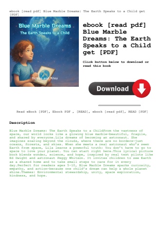 ebook [read pdf] blue marble dreams the earth speaks to a child get [pdf]