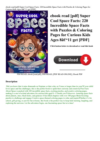 ebook read [pdf] super cool space facts 220 incredible space facts with puzzles & coloring pages for