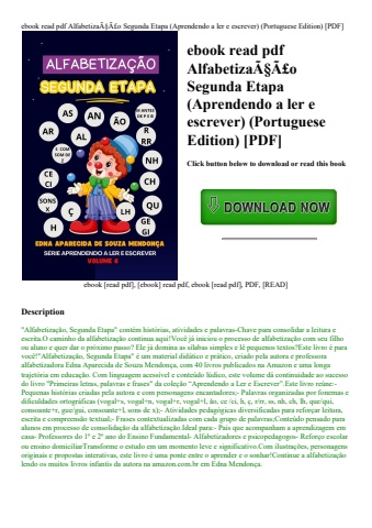 ebook read pdf alfabetizaãƒâ§ãƒâ£o segunda etapa (aprendendo a ler e escrever) (portuguese edition)