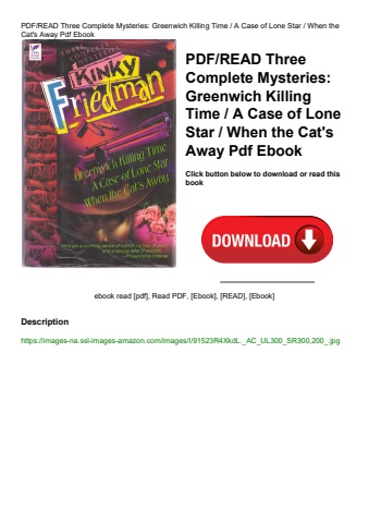 pdfread three complete mysteries greenwich killing time  a case of lone star  when the cat's away pd