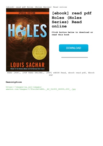 [ebook] read pdf holes (holes series) read online
