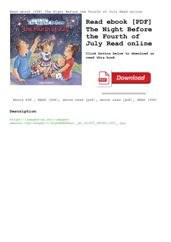 read ebook [pdf] the night before the fourth of july read online
