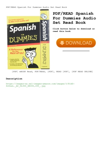 pdfread spanish for dummies audio set read book
