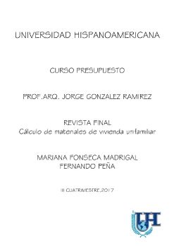 REVISTA PRESUPUESTO UH-FERNANDO PEÑA-MARIANA MADRIGAL