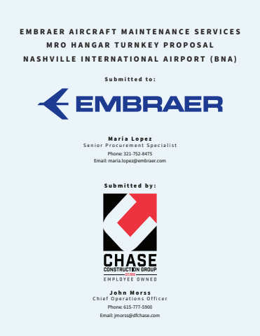 Embraer Aircraft Maintenance Services MRO Hanger