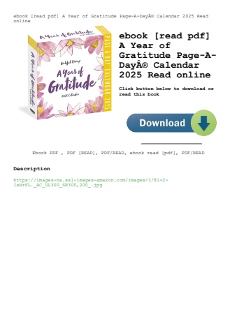 ebook [read pdf] a year of gratitude page-a-dayã‚â® calendar 2025 read online