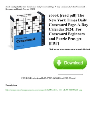 ebook [read pdf] the new york times daily crossword page-a-day calendar 2024 for crossword beginners