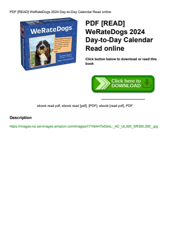 pdf [read] weratedogs 2024 day-to-day calendar read online
