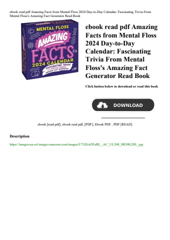 ebook read pdf amazing facts from mental floss 2024 day-to-day calendar fascinating trivia from ment