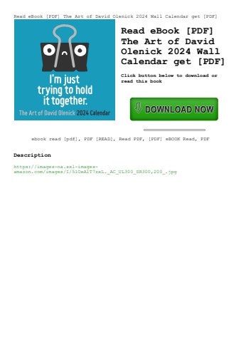 read ebook [pdf] the art of david olenick 2024 wall calendar get [pdf]