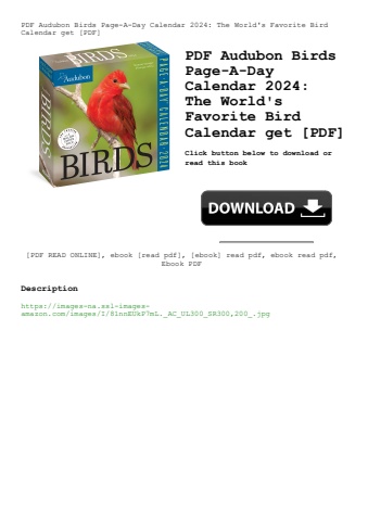 pdf audubon birds page-a-day calendar 2024 the world's favorite bird calendar get [pdf]