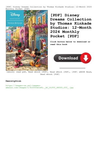[pdf] disney dreams collection by thomas kinkade studios 12-month 2024 monthly pocket [pdf]