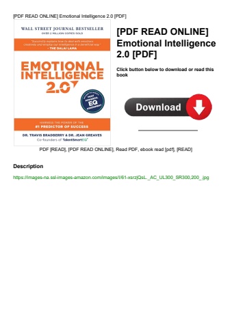 [pdf read online] emotional intelligence 2