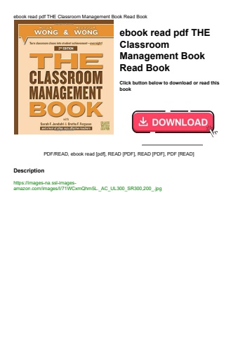 ebook read pdf the classroom management book read book