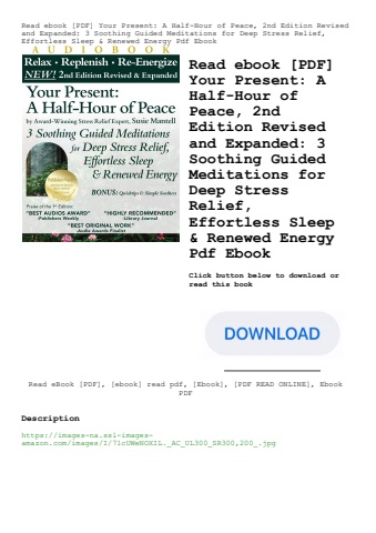read ebook [pdf] your present a half-hour of peace  2nd edition revised and expanded 3 soothing guid