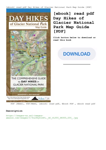[ebook] read pdf day hikes of glacier national park map guide [pdf]