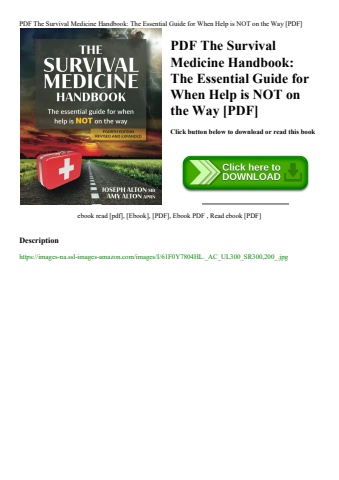 pdf the survival medicine handbook the essential guide for when help is not on the way [pdf]