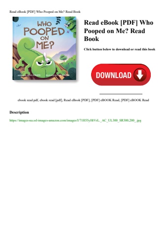 read ebook [pdf] who pooped on me read book