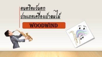 ดนตรีตะวันตก ประเภทเครื่องเป่าลมไม้