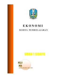 MODUL EKONOMI KLS XII