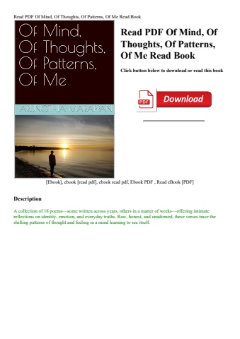 read pdf of mind  of thoughts  of patterns  of me read book