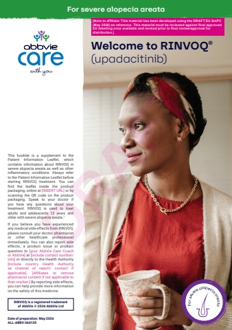 rinvoq alopecia starter booklet