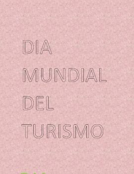 Dia mundial del turismo