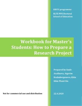 Workbook for Master’s Students: How to Prepare a Research Project