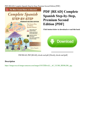 pdf [read] complete spanish step-by-step  premium second edition [pdf]