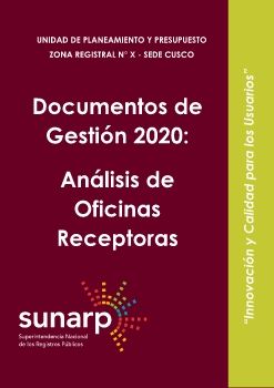 Documentos de Gestión 2020 RECEPTORAS