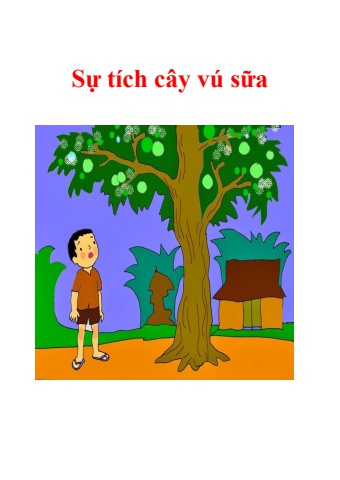 Sự tích cây vú sữa
