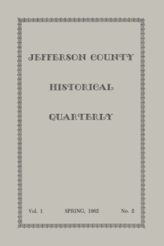 1961_Vol. 1 No. 2_Jefferson County Historical Quarterly