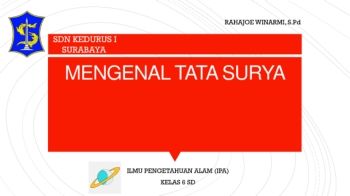 MENGENAL TATA SURYA
